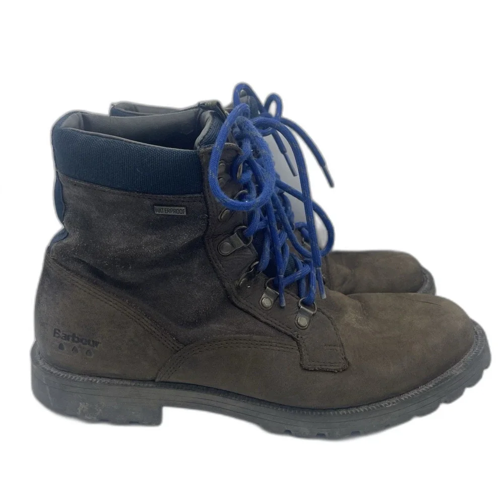 Barbour Chiltern Men’s Boots 9 Brown Leather Weather Comfort Waterproof Hiking